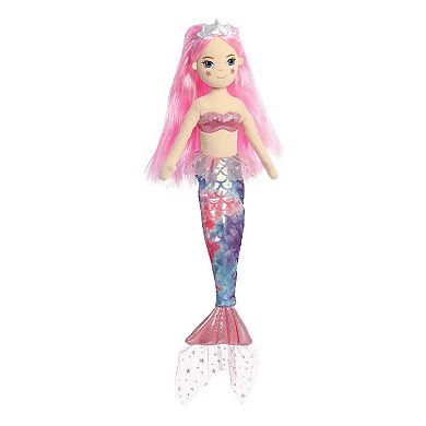 Aurora Large Pink Sea Sparkles Cheekys 18" Star Enchanting Stuffed Doll