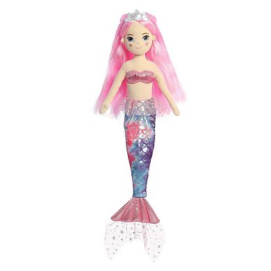 Aurora Large Pink Sea Sparkles Cheekys 18" Star Enchanting Stuffed Doll