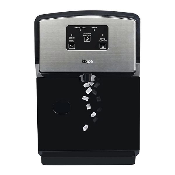 KBice Self Dispensing Countertop Nugget Ice Maker, Crunchy Pebble Ice