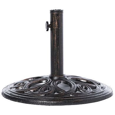 Decorative Cast Iron Patio Umbrella Base