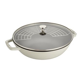 Staub Cast Iron Perfect Pan, Dutch Oven, 4.5-qt Serves 4-5, Made In France
