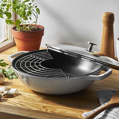 Staub Cast Iron Perfect Pan, Dutch Oven, 4.5-quart, Serves 4-5, Made In France