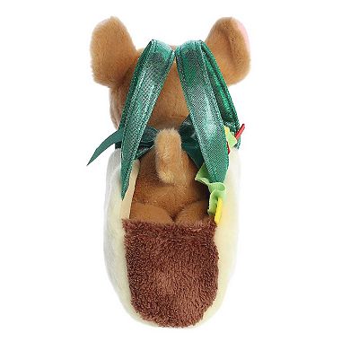 Aurora Small Brown Fancy Pals 7" Taco Fashionable Stuffed Animal