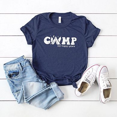 Camp My Happy Place Short Sleeve Graphic Tee