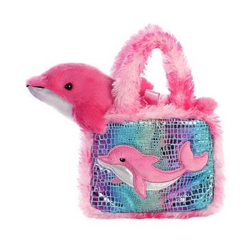 Aurora Small Multicolor Fancy Pals 7" Dolphin Fashionable Stuffed Animal