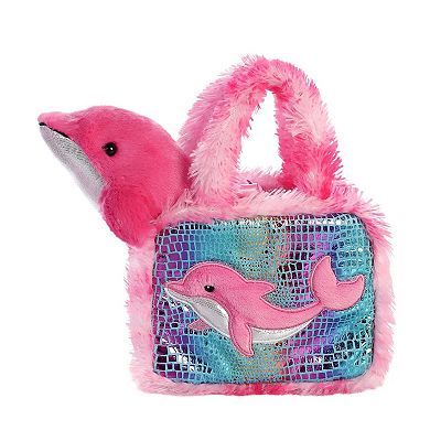 Aurora Small Multicolor Fancy Pals 7" Dolphin Fashionable Stuffed Animal