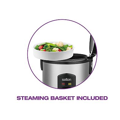 Salton Automatic Rice Cooker & Steamer - 8 Cup