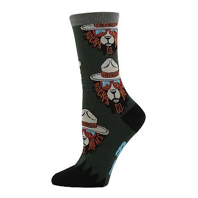 Women's Crew Socks - Rocky Mtn. Bear