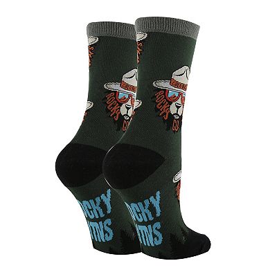 Women's Crew Socks - Rocky Mtn. Bear