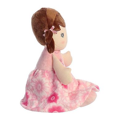 Ebba Medium Brunette Dolls 12" First Doll Brunette Elegant Baby Stuffed Doll