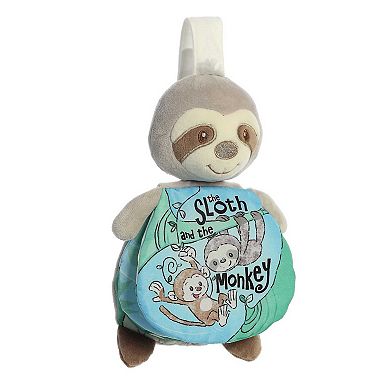 Ebba Small Multicolor Story Pals 9" Sloth And The Monkey Educational Baby Stuffed Animal
