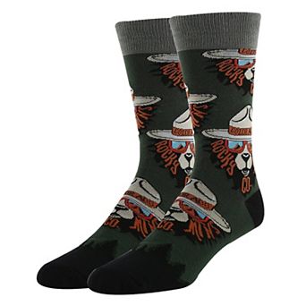Mens Crew Socks - Rocky Mtn. Bear