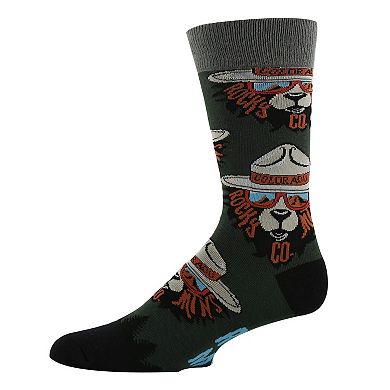 Mens Crew Socks - Rocky Mtn. Bear