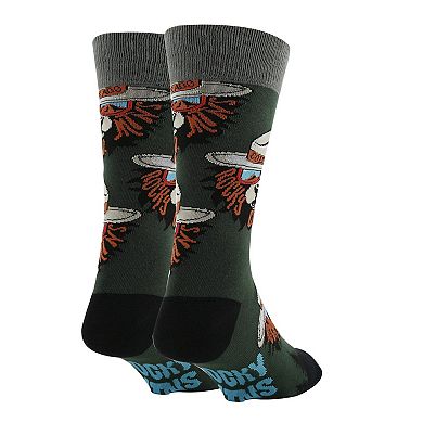 Mens Crew Socks - Rocky Mtn. Bear