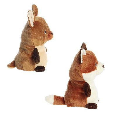 Aurora Small Orange Eco Nation Reversible Eco Pairs 6.5" Fawn And Fox ...