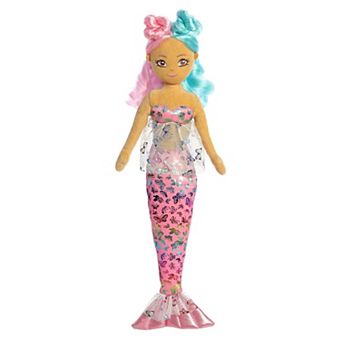Aurora Large Pink Sea Sparkles Flutter Fashion Sparkles 18" Malala Enchanting Stuffed Doll
