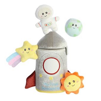 Ebba Small Multicolor Baby Talk 7.5" My First Spaceship Engaging Baby Stuffed Animal