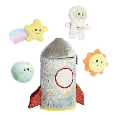 Ebba Small Multicolor Baby Talk 7.5" My First Spaceship Engaging Baby Stuffed Animal