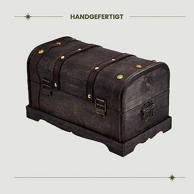 Unique Handmade Pirate Treasure Chest Storage Box With Lock Vintage Wood Chest Box The Best Gift