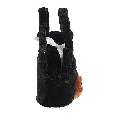 Aurora Small Black Eco Nation 6" Black Bear Eco-friendly Stuffed Animal