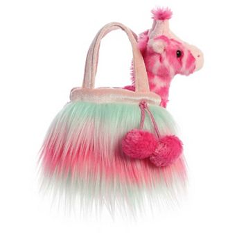 Aurora Small Pink Fancy Pals 7" Furries Sunrise Giraffe Fashionable Stuffed Animal