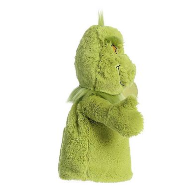 Aurora Medium Green Dr. Seuss 10" Grinch Hand Puppet Whimsical Stuffed Animal