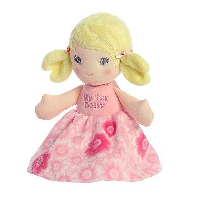 Ebba Medium Pink Dolls 12" First Doll Blonde Playful Baby Stuffed Doll
