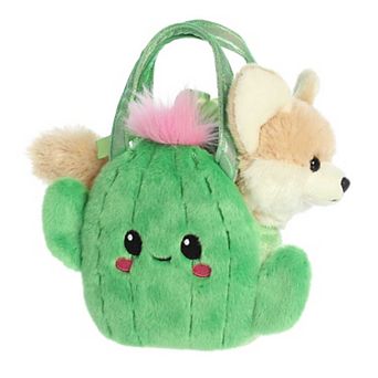 Aurora Small Brown Fancy Pals 7" Smiling Cactus Fashionable Stuffed Animal