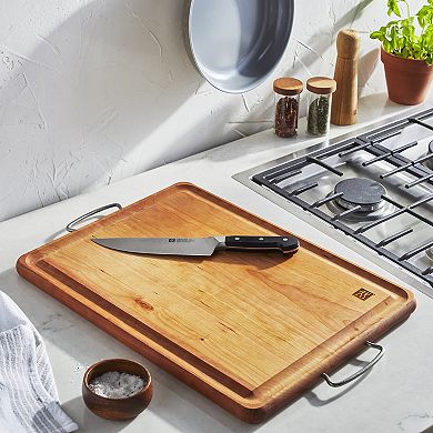 Zwilling Cherry Wood Carving Board With Handles