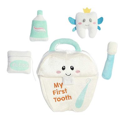 Ebba Small Multicolor Baby Talk 7" My First Tooth Engaging Baby Stuffed Animal