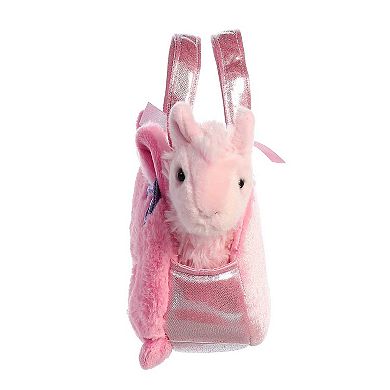 Aurora Small Pink Fancy Pals 7" Bubblegum Llama Fashionable Stuffed Animal