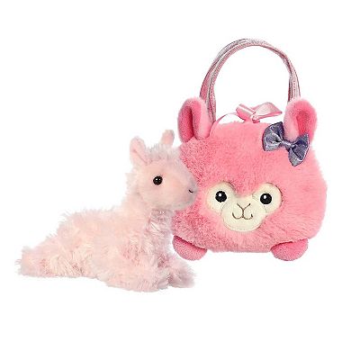 Aurora Small Pink Fancy Pals 7" Bubblegum Llama Fashionable Stuffed Animal