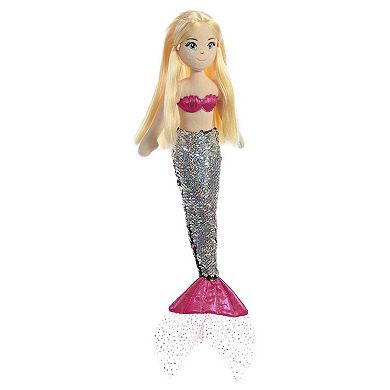 Aurora Large Multicolor Sea Sparkles Sequin Sparkles 18" Isla Enchanting Stuffed Doll