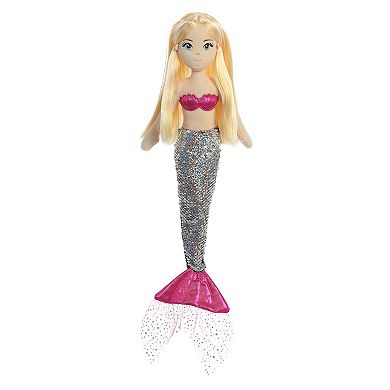 Aurora Large Multicolor Sea Sparkles Sequin Sparkles 18" Isla Enchanting Stuffed Doll