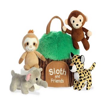 Ebba Small Multicolor Baby Talk 6" Sloth And Friends Engaging Baby Stuffed Animal