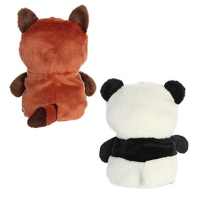 Aurora Small White Eco Nation Reversible Eco Pairs 6.5" Red Panda And ...