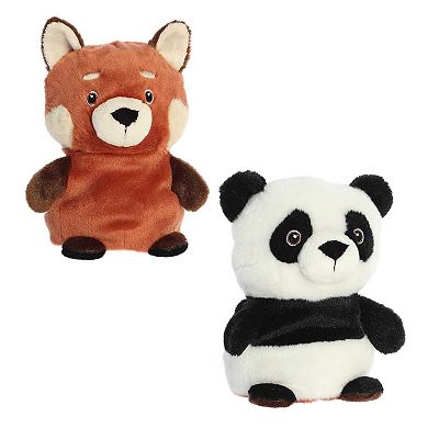 Aurora Small White Eco Nation Reversible Eco Pairs 6.5" Red Panda And ...