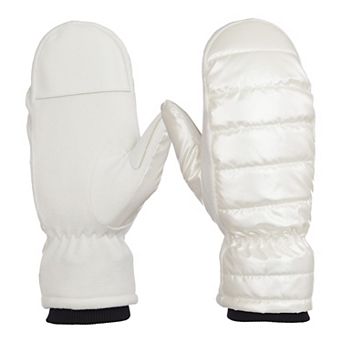Women's isotoner Sleek Heat Pongee and Fleece Mittens