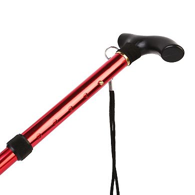 Adjustable Folding Travel Hiking Stick Aluminum Alloy Walking Cane