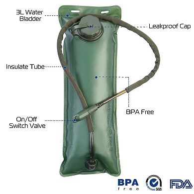 3l Tactical Hydration Adjustable Water Bladder