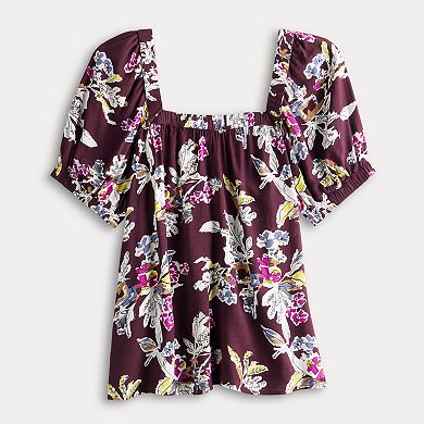 Women's Sonoma Goods For Life® Squareneck Peasant Top