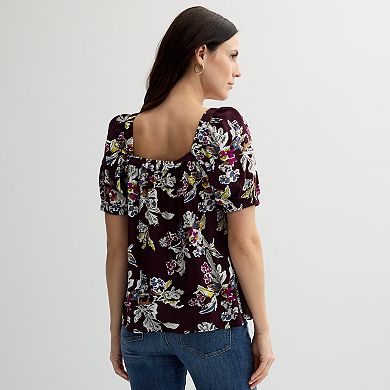 Women's Sonoma Goods For Life® Squareneck Peasant Top