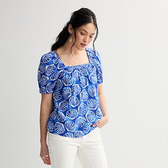 Women's Sonoma Goods For Life® Squareneck Peasant Top