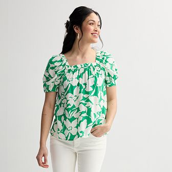 Women's Sonoma Goods For Life® Squareneck Peasant Top