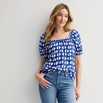 Women's Sonoma Goods For Life® Squareneck Peasant Top