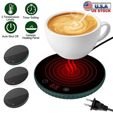 Desktop Electric Cup Warmer With Auto Off, Smart Timer