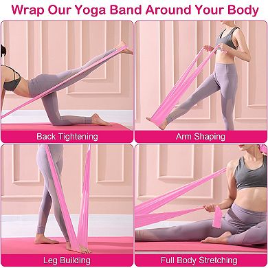 Resistance Band Set Non-toxic, Skin-friendly Elastic With 3 Tension Levels Set Of 3