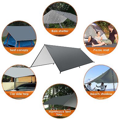 Waterproof Camping Tarp Kit With Uv Protection