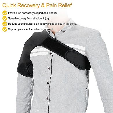 Shoulder Support Brace - Rotator Cuff Wrap, Adjustable Compression Sleeve - Relief For Arthritis