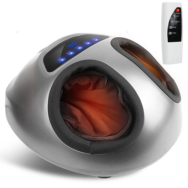 Grey, Electric Foot Massager With Heat Therapy